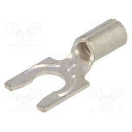 3 pcs x KEYSTONE - 8258 - Tip: fork, M4, crimped, for cable, non-insulated, copper, 4.32mm