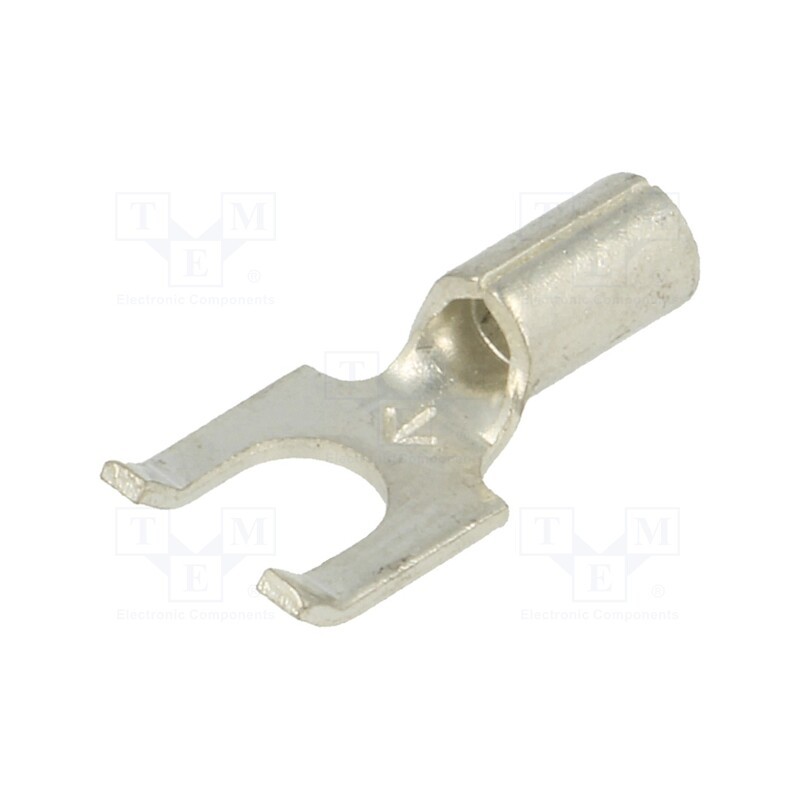 3 pcs x KEYSTONE - 8240 - Tip: fork, M4, crimped, for cable, non-insulated, copper, 4.32mm