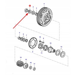 La322223150 pulley washer