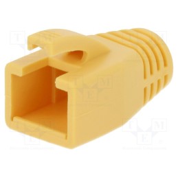 3 pcs x LOGILINK - MP0035Y - RJ45 plug boot, 8mm, yellow