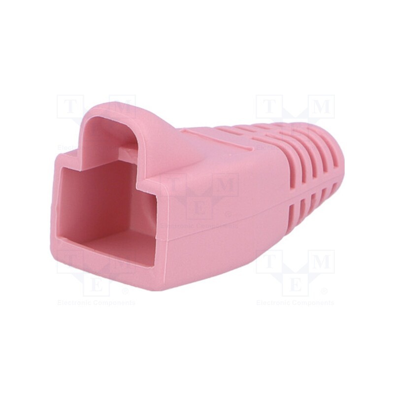 3 pcs x MH CONNECTORS - MHRJ45SRB-PK - RJ45 plug boot, 6mm, pink