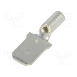 3 pcs x KEYSTONE - 8282 - Terminal: flat, 6.4mm, 0.8mm, male, crimped, for cable, straight