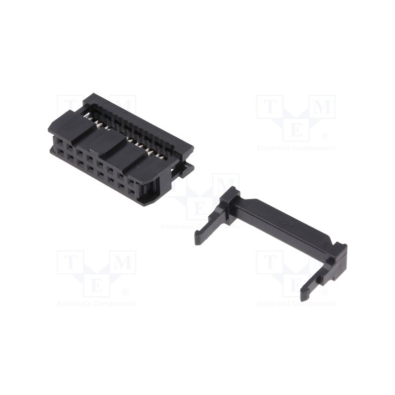 3 pcs x ADAM TECH - FCS-D2C1-16-SG-FSR - Plug, IDC, female, PIN: 16, IDC, for ribbon cable, 1.27mm