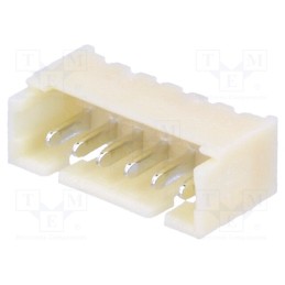 3 pcs x ADAM TECH - 125SH-A-06-TS - Socket, wire-board, male, 1.25mm, PIN: 6, THT, 125V, 1A, tinned