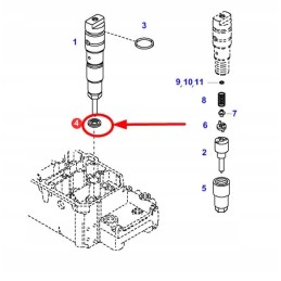 F716200710060 injector copper washer