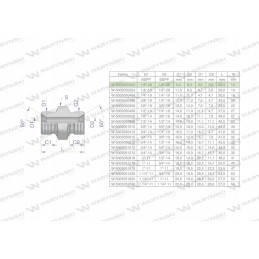 Inch hydraulic connector bb 1 8 bsp waryn