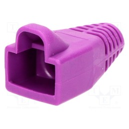 3 pcs x MH CONNECTORS - MHRJ45SRB-P - RJ45 plug boot, 6mm, purple