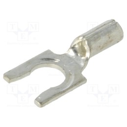 3 pcs x KEYSTONE - 8256 - Tip: fork, M4,5, crimped, for cable, non-insulated, copper, 4.98mm