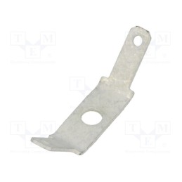 3 pcs x KEYSTONE - 1240 - Terminal: flat, 2.8mm, 0.5mm, male, M2, double, screw, brass, tinned