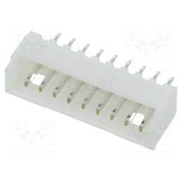 3 pcs x ADAM TECH - 125SH-B-09-TS - Socket, wire-board, male, 1.25mm, PIN: 9, THT, 125V, 1A, tinned