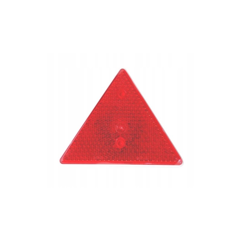 Reflective triangle reflector for agricultural trailers