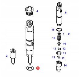 F824200710050 injector copper washer
