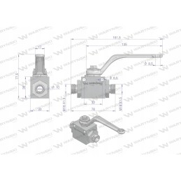 2-way hydraulic ball valve 2 2 m18x1 5 12