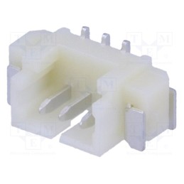 3 pcs x ADAM TECH - 125SH-A-03-TS-SMT - Socket, wire-board, male, 1.25mm, PIN: 3, SMT, 125V, 1A, tinned