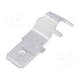 3 pcs x TE Connectivity - 160650-2 - Terminal: flat, 6.3mm, 0.8mm, male, THT, brass, tinned, angled 90°