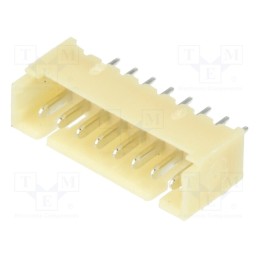 3 pcs x ADAM TECH - 125SH-A-08-TS - Socket, wire-board, male, 1.25mm, PIN: 8, THT, 125V, 1A, tinned