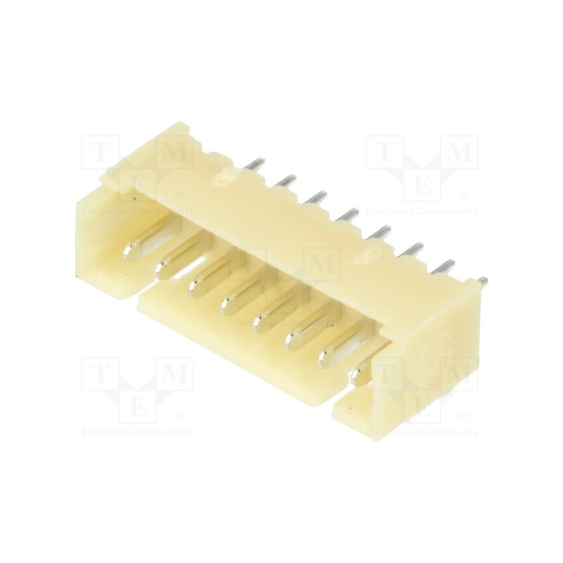 3 pcs x ADAM TECH - 125SH-A-08-TS - Socket, wire-board, male, 1.25mm, PIN: 8, THT, 125V, 1A, tinned