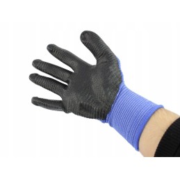 Nitrile coated gloves fancy blue 10 5902841700