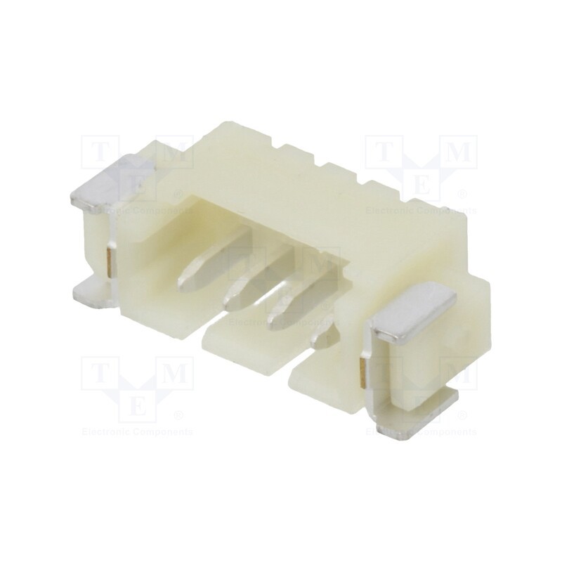 3 pcs x ADAM TECH - 125SH-A-04-TR-SMT - Socket, wire-board, male, 1.25mm, PIN: 4, SMT, 250V, 1A, tinned