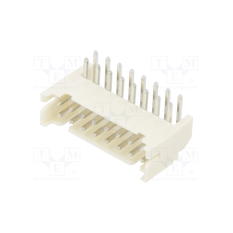 3 pcs x ADAM TECH - 2SHD-C-16-TR - Socket, wire-board, male, 2mm, PIN: 16, THT, 100V, 2A, angled