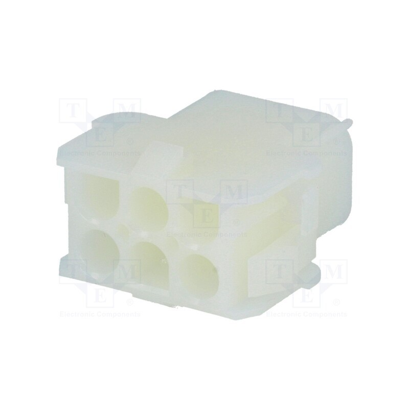 3 pcs x TE Connectivity - 1-480705-0 - Plug/socket, wire-wire, male,female, Universal MATE-N-LOK, PIN: 6