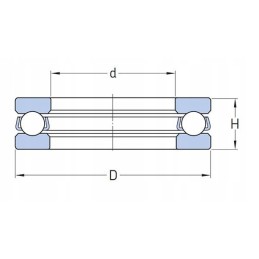Thrust bearing 51108 flt c360 c 360 steering knuckle