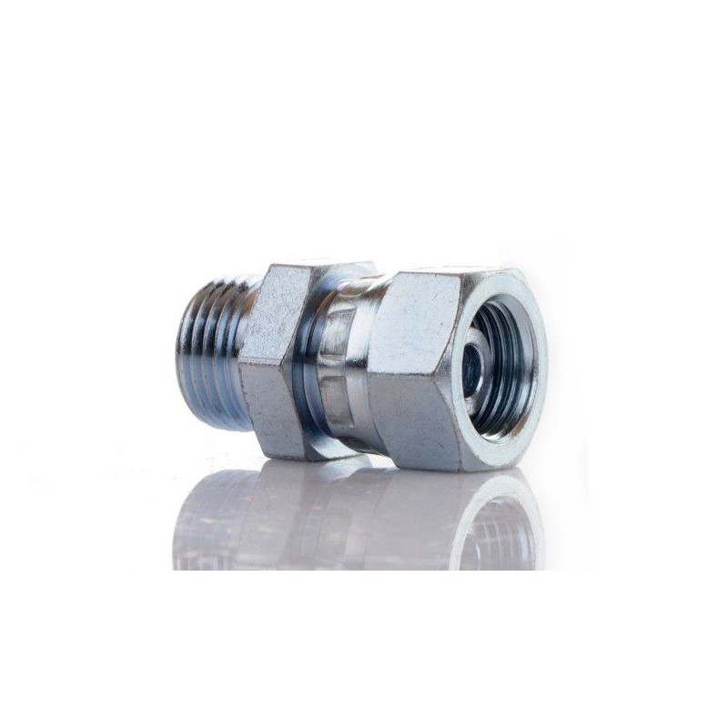 Straight adjustable connector m18x1 5 m16x1 5 reducing