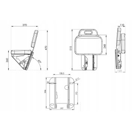 Passenger seat john deere kubota same deutz