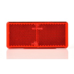 10x rectangular red reflector, glued on