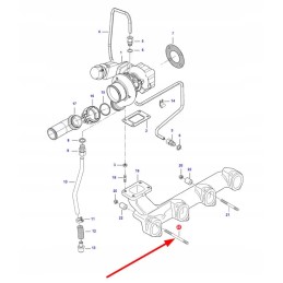 V546801960 exhaust manifold stud bolt