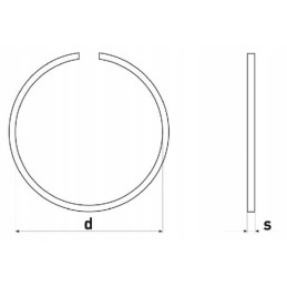 Expansion retaining ring sp72 ina fag