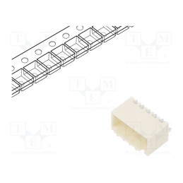 3 pcs x MOLEX - 874380543 - Socket, wire-board, male, Pico-SPOX, 1.5mm, PIN: 5, SMT, on PCBs