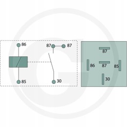 Relay 12v 40a 4 pin hella 4ra965400 07
