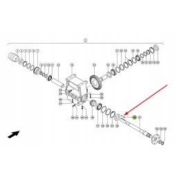 216976 0 key of the rotor gear shaft