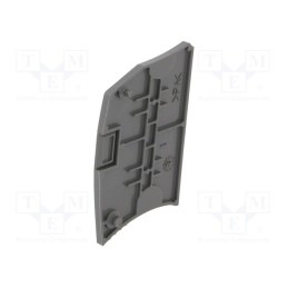 3 pcs x TE Connectivity - 1SNK505910R0000 (ES4) - End piece, dark grey, Width: 2.2mm, SNK, Ht: 50.9mm, -55÷110°C