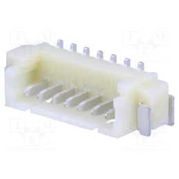 3 pcs x ADAM TECH - 125SH-A-07-TS-SMT - Socket, wire-board, male, 1.25mm, PIN: 7, SMT, 125V, 1A, tinned