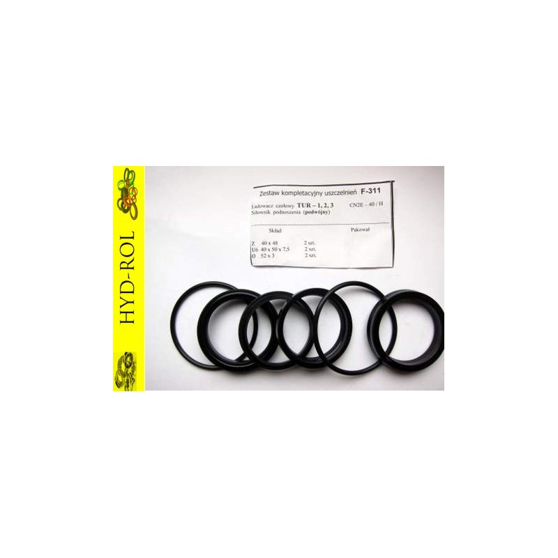 Seals for lifting forces, double turn 1 2 3 f 311