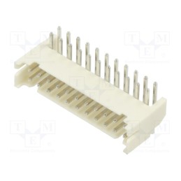 3 pcs x ADAM TECH - 2SHD-C-22-TR - Socket, wire-board, male, 2mm, PIN: 22, THT, 100V, 2A, angled