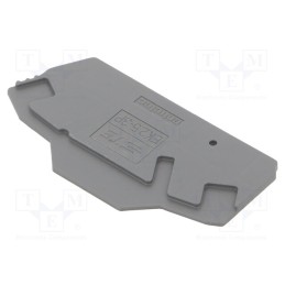 3 pcs x TE Connectivity - 1SNK705911R0000 (EK2.5-3P) - End piece, dark grey, Width: 2mm, SNK, Ht: 65.73mm, -55÷110°C
