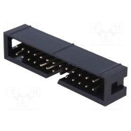 3 pcs x CONNFLY - DS1014-26SF1B - Socket, IDC, male, PIN: 26, straight, THT, gold flash, 2mm