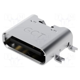 3 pcs x Global Connector Technology (GCT) - USB4135-GF-A - Socket, USB C, Fully SMT, PIN: 6, horizontal, top board mount, 3A