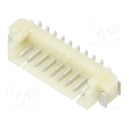 3 pcs x ADAM TECH - 125SH-A-09-TS-SMT - Socket, wire-board, male, 1.25mm, PIN: 9, SMT, 125V, 1A, tinned