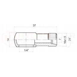 Connection m16x1 5 mesh 1 4 h 14 hydrolider