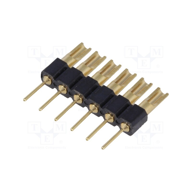 3 pcs x CONNFLY - DS1004-02-1*6-3B - Adapter, pin strips, PIN: 6, straight, 2.54mm, soldering,THT, 1x6