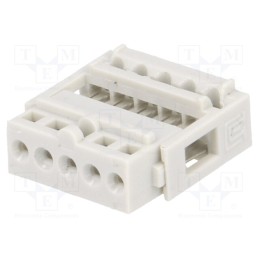 3 pcs x TOMIC - N1605 - Plug, IDC, female, PIN: 5, IDC, THT, 2.54mm, tinned, Layout: 1x5