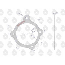 Hour meter cover gasket krazelite 0 8