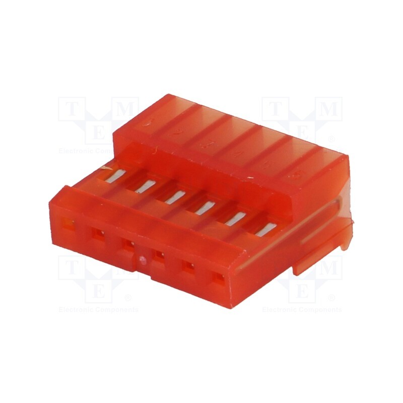 3 pcs x TE Connectivity - 3-640440-6 - Plug, wire-board, female, PIN: 6, 2.54mm, IDC, for cable, MTA-100