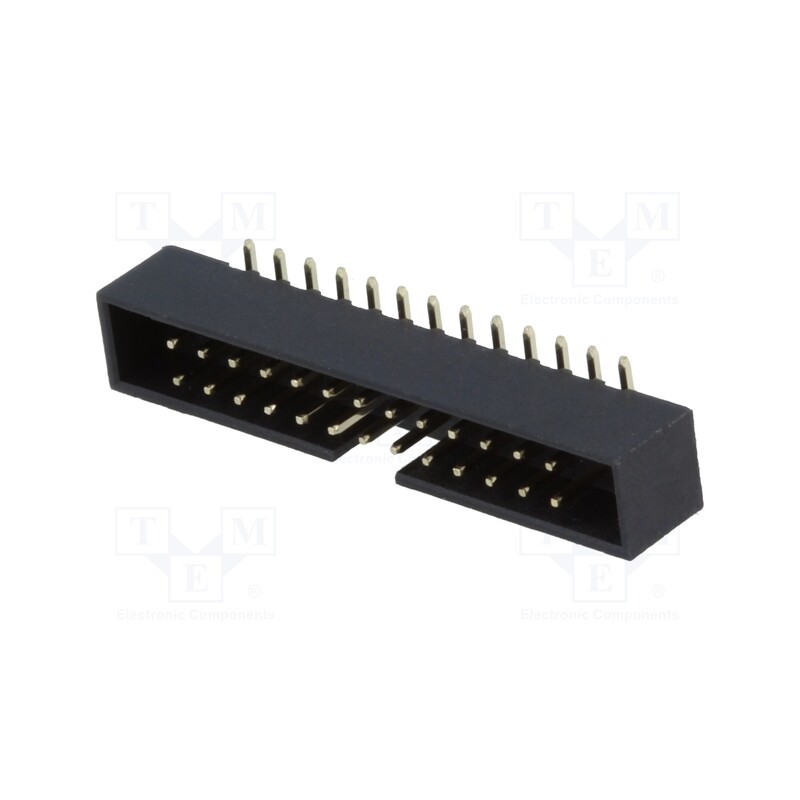 3 pcs x CONNFLY - DS1014-26MF1BXB-B - Socket, IDC, male, PIN: 26, vertical, SMT, gold flash, 2mm