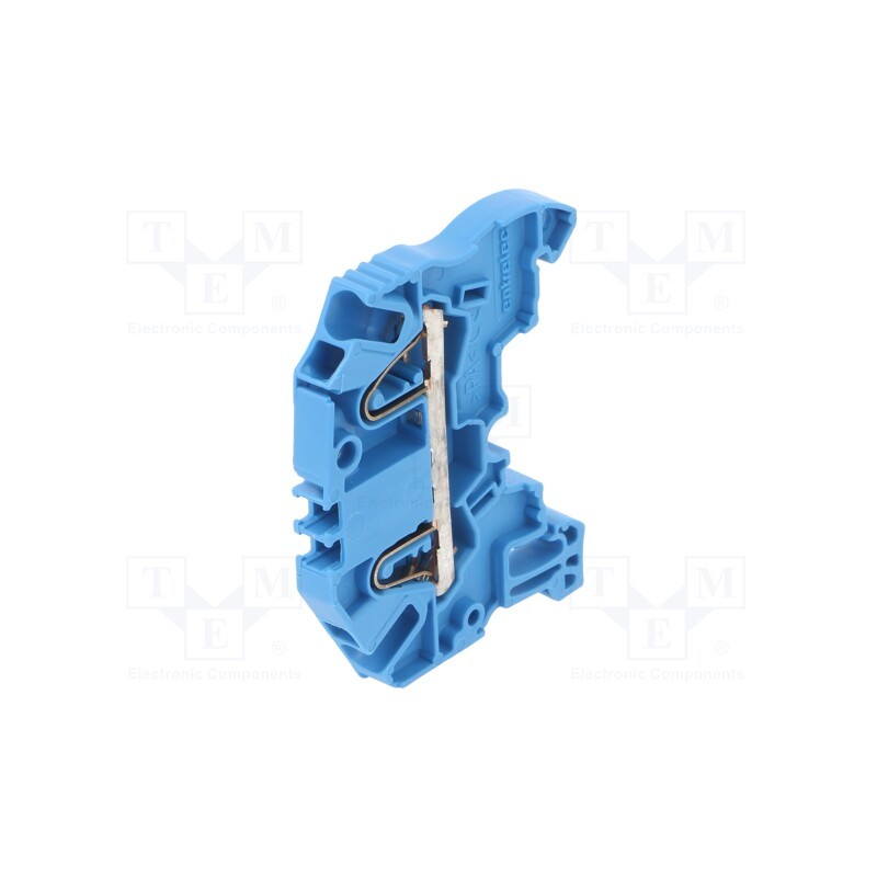 3 pcs x TE Connectivity - 1SNK705020R0000 (ZK2.5-BL) - Splice terminal: rail, 0.2÷2.5mm2, ways: 1, terminals: 2, blue, SNK