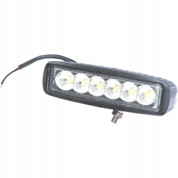 Rectangular LED work lamp 18W 6LED